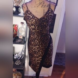 Almost Famous Leopard Print Dress